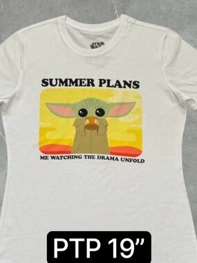 🆕Star Wars Yoda Graphic Short Sleeve Tee